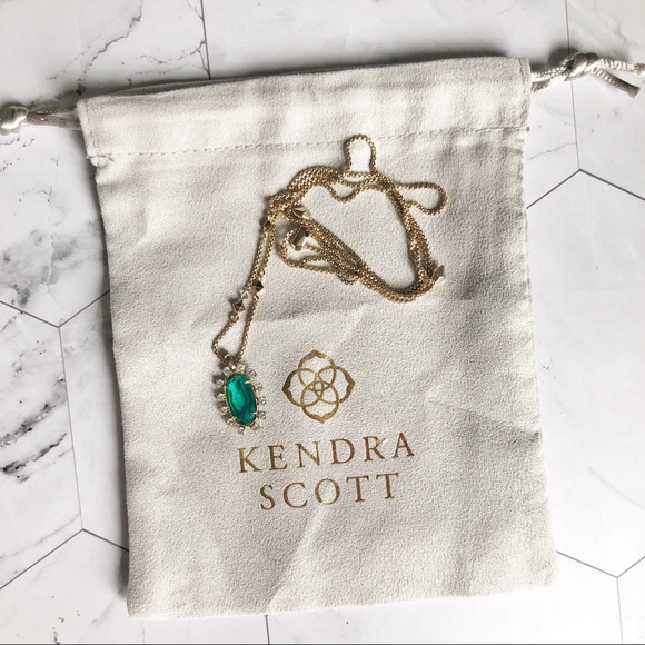 Kendra Scott Jewelry - Kendra Scott Brett Necklace Clear Emerald